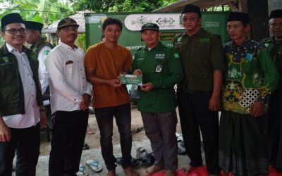 LAZISNU PCNU Bangkalan Salurkan Bantuan untuk Korban Angin Puting Beliung di Kecamatan Palas